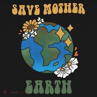 Save Mother Earth Retro Planet Floral Coaster thumb 2