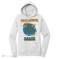 Save Mother Earth Retro Planet Floral Women's Hoodie thumb 0