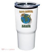 Save Mother Earth Retro Planet Floral Tumbler thumb 0