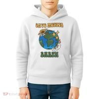 Save Mother Earth Retro Planet Floral Kids Hoodie thumb 4