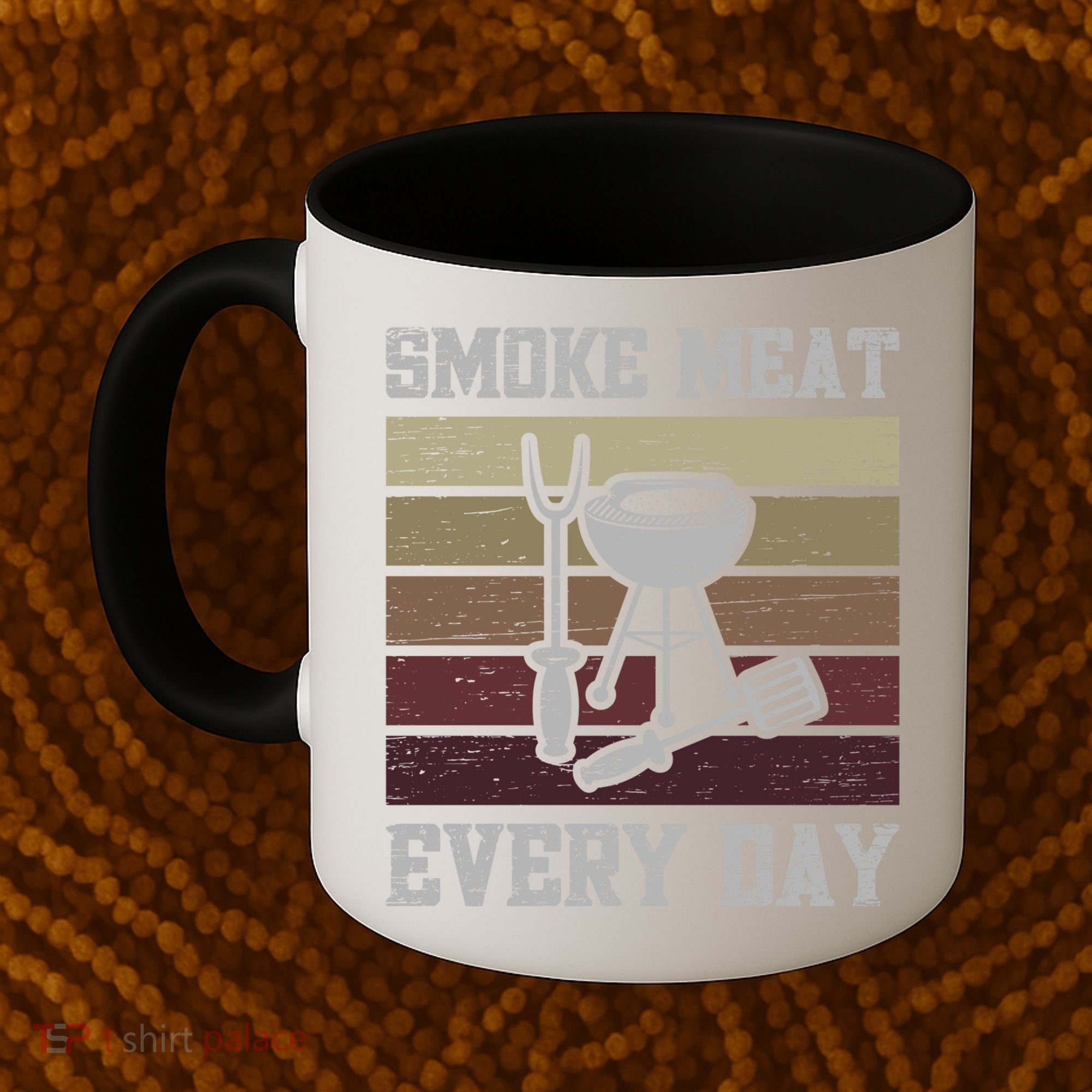 Smoke Meat Everyday Barbecue Grill Griller Grillfather Gift Coffee Mug