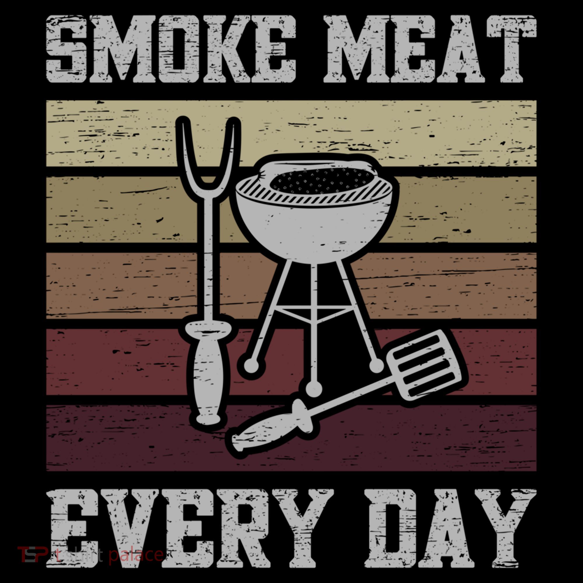 Smoke Meat Everyday Barbecue Grill Griller Grillfather Gift Coffee Mug