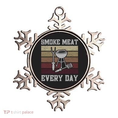 Smoke Meat Everyday Barbecue Grill Griller Grillfather Gift Ornament