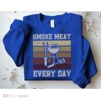 Smoke Meat Everyday Barbecue Grill Griller Grillfather Gift Sweatshirt thumb 2