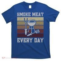 Smoke Meat Everyday Barbecue Grill Griller Grillfather Gift T-Shirt thumb 0