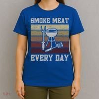 Smoke Meat Everyday Barbecue Grill Griller Grillfather Gift T-Shirt thumb 4