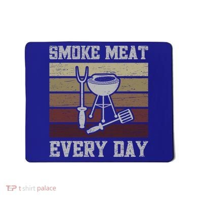 Smoke Meat Everyday Barbecue Grill Griller Grillfather Gift Mousepad
