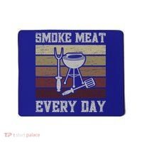 Smoke Meat Everyday Barbecue Grill Griller Grillfather Gift Mousepad thumb 0