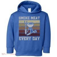 Smoke Meat Everyday Barbecue Grill Griller Grillfather Gift Toddler Hoodie thumb 0