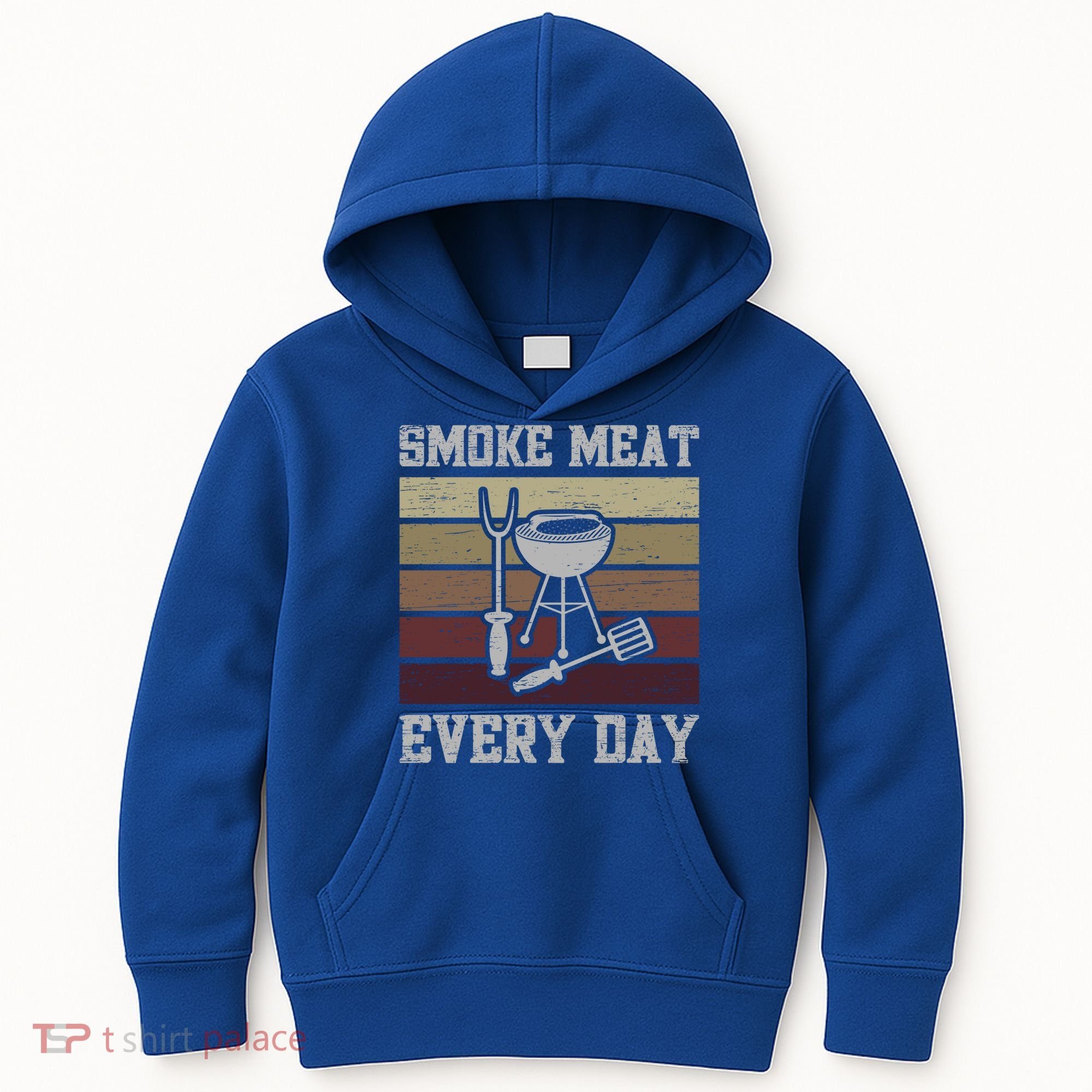 Smoke Meat Everyday Barbecue Grill Griller Grillfather Gift Kids Hoodie