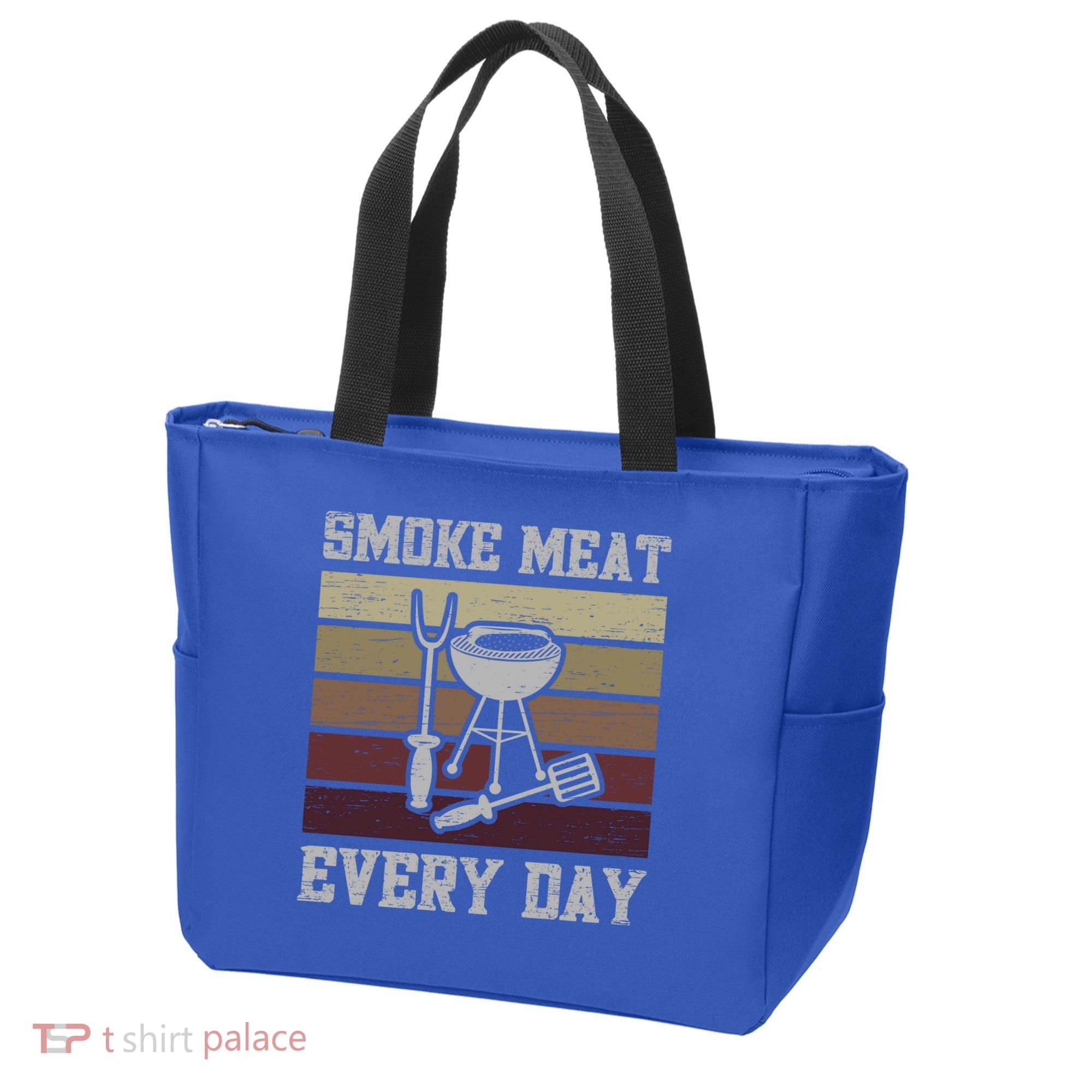 Smoke Meat Everyday Barbecue Grill Griller Grillfather Gift Tote Bag