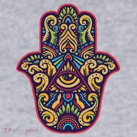 Spiritual Mystic Eye Third Eye All Seeing Eye Hamsa Hand Women's Sweatshirt thumb 2