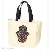 Spiritual Mystic Eye Third Eye All Seeing Eye Hamsa Hand Tote Bag thumb 3