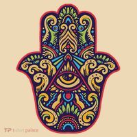 Spiritual Mystic Eye Third Eye All Seeing Eye Hamsa Hand Tote Bag thumb 4