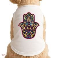Spiritual Mystic Eye Third Eye All Seeing Eye Hamsa Hand Doggie Tank thumb 0
