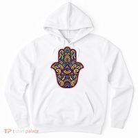 Spiritual Mystic Eye Third Eye All Seeing Eye Hamsa Hand Hoodie thumb 0