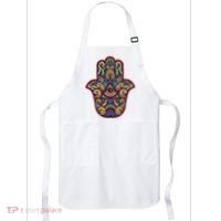 Spiritual Mystic Eye Third Eye All Seeing Eye Hamsa Hand Apron thumb 0