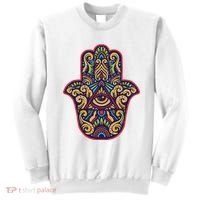 Spiritual Mystic Eye Third Eye All Seeing Eye Hamsa Hand Sweatshirt thumb 0