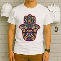 Spiritual Mystic Eye Third Eye All Seeing Eye Hamsa Hand T-Shirt thumb 6