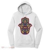 Spiritual Mystic Eye Third Eye All Seeing Eye Hamsa Hand Women's Hoodie thumb 0