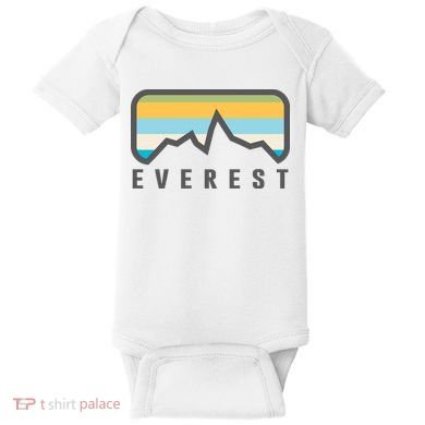 Simple Mount Everest Baby Bodysuit