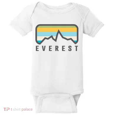 Simple Mount Everest Baby Bodysuit