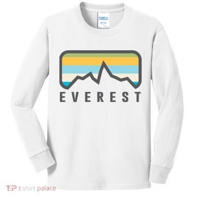 Simple Mount Everest Kids Long Sleeve Shirt