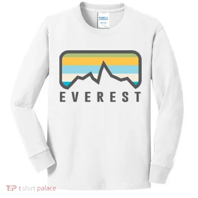 Simple Mount Everest Kids Long Sleeve Shirt