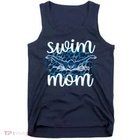 Swim Mom For MotheS Day Tank Top thumb 0