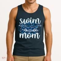 Swim Mom For MotheS Day Tank Top thumb 3