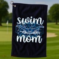 Swim Mom For MotheS Day Golf Towel thumb 1