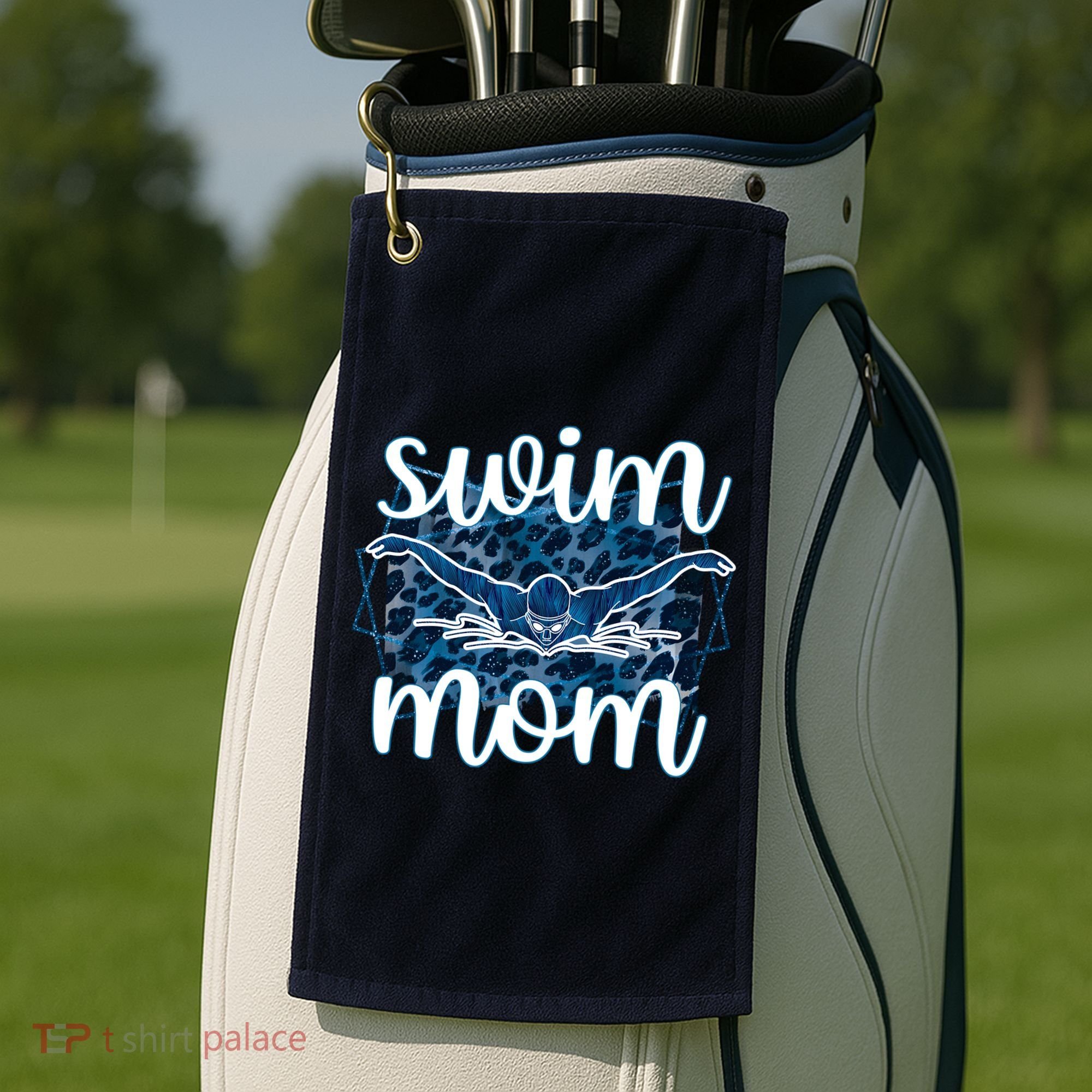 Swim Mom For MotheS Day Golf Towel