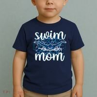 Swim Mom For MotheS Day Toddler T-Shirt thumb 2