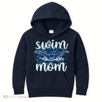 Swim Mom For MotheS Day Kids Hoodie thumb 0