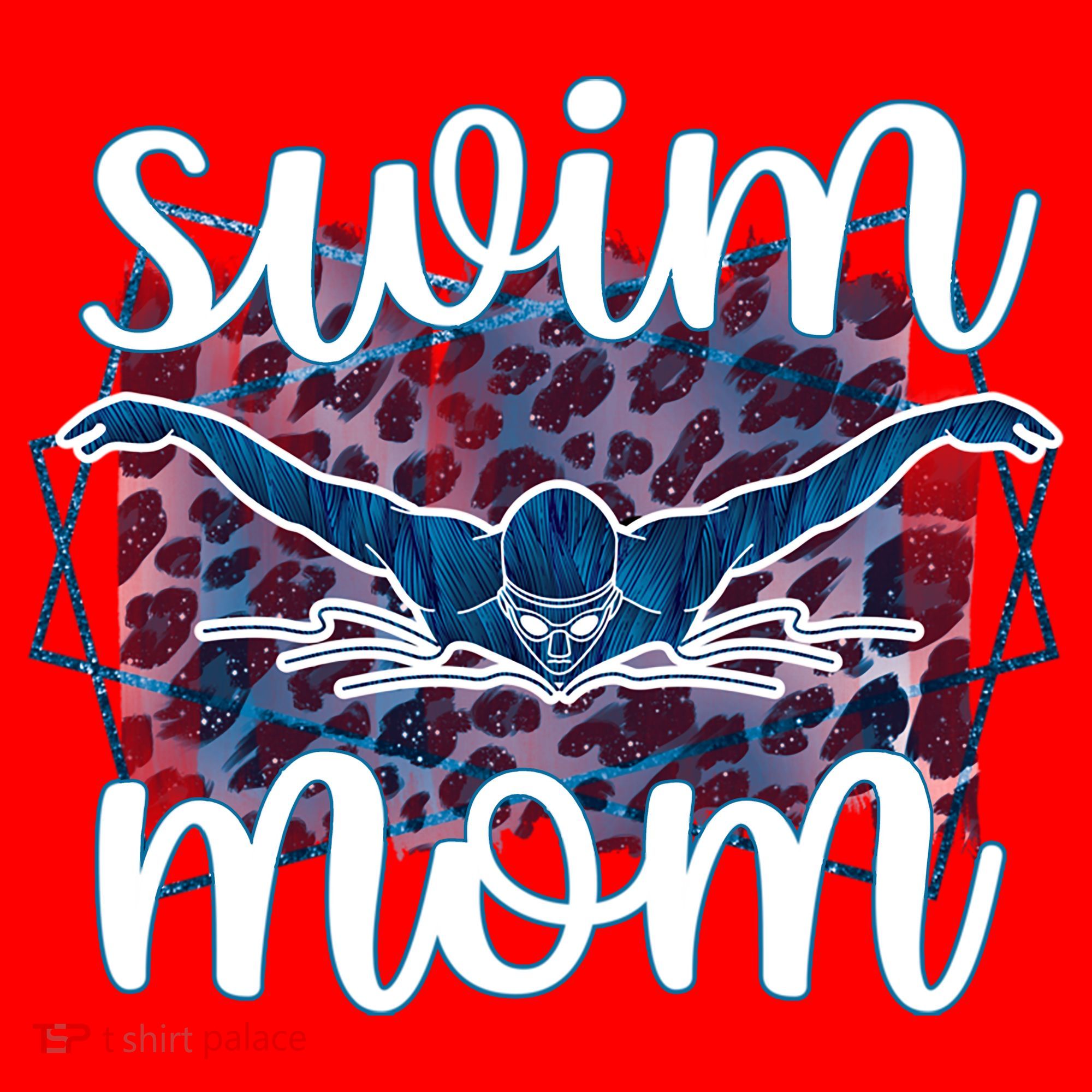 Swim Mom For MotheS Day Santa Hat