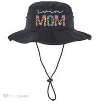 Swim Mom Funny Swimmer Swimming Lover Gift Leopard Bucket Hat thumb 0