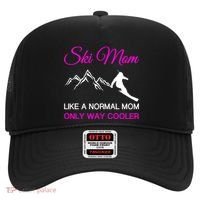Ski Mom Funny Skiing Mama Mother Winter Sport Lover Gift Hat thumb 0
