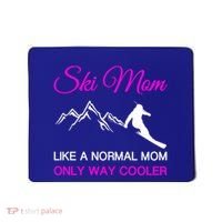 Ski Mom Funny Skiing Mama Mother Winter Sport Lover Gift Mousepad thumb 0