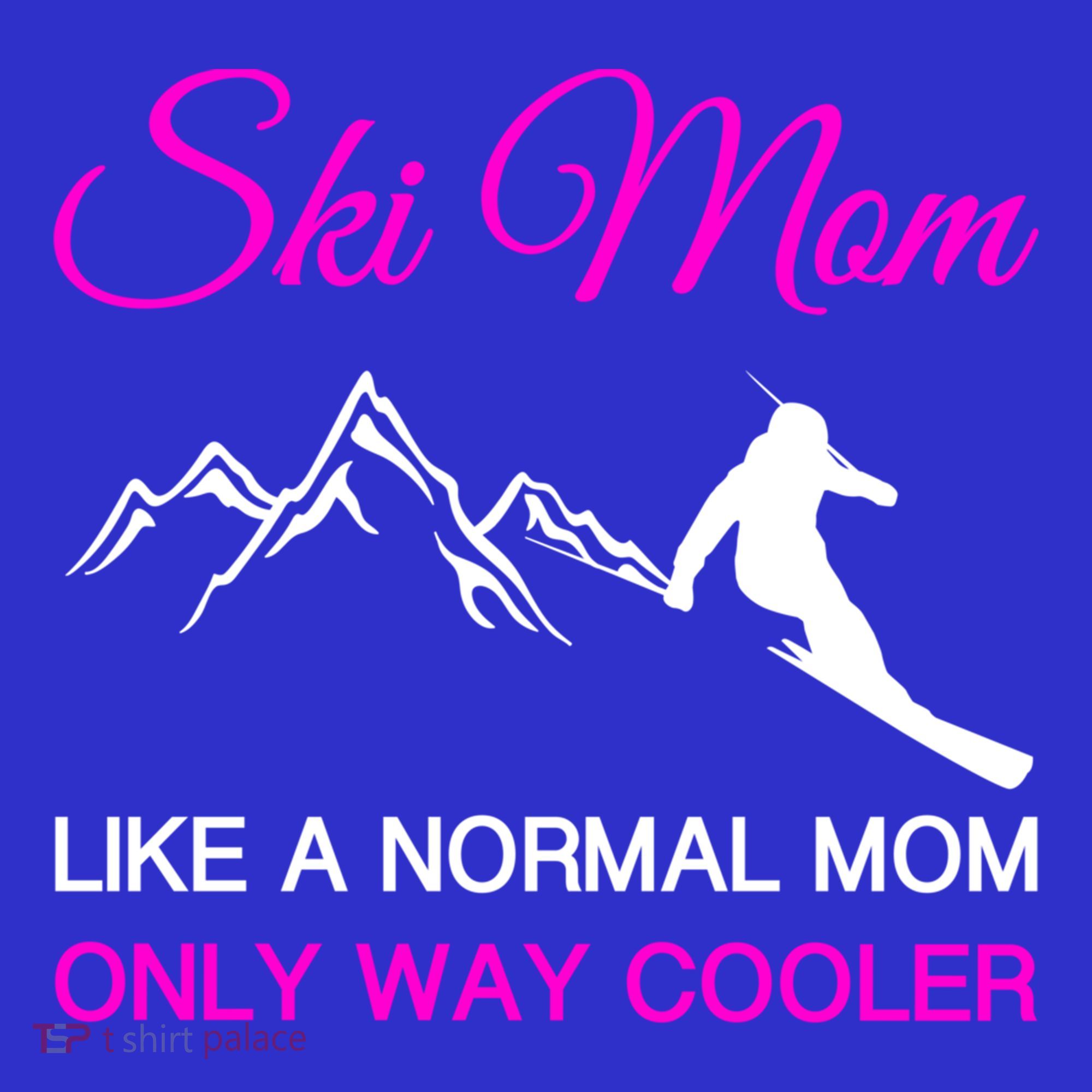 Ski Mom Funny Skiing Mama Mother Winter Sport Lover Gift Kids Sweatshirt