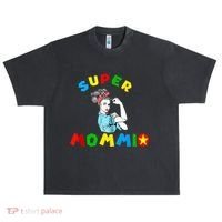 Super Mommio Funny Mommy Mothers Day Urban Oversized Heavyweight T-Shirt thumb 0