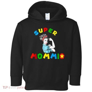 Super Mommio Funny Mommy Mothers Day Toddler Hoodie