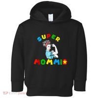 Super Mommio Funny Mommy Mothers Day Toddler Hoodie thumb 0