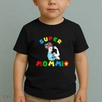 Super Mommio Funny Mommy Mothers Day Toddler T-Shirt thumb 2