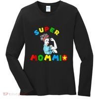 Super Mommio Funny Mommy Mothers Day Women's Long Sleeve Shirt thumb 0