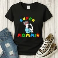 Super Mommio Funny Mommy Mothers Day Women's T-Shirt thumb 3