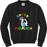 Super Mommio Funny Mommy Mothers Day Kids Sweatshirt thumb 0