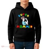 Super Mommio Funny Mommy Mothers Day Kids Hoodie thumb 4