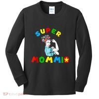 Super Mommio Funny Mommy Mothers Day Kids Long Sleeve Shirt thumb 0
