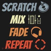 Scratch Mix Fade Repeat Disc Jockey Dj Gift Doggie Tank thumb 4
