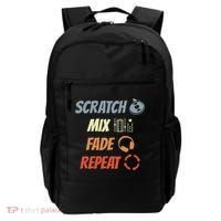 Scratch Mix Fade Repeat Disc Jockey Dj Gift Backpack thumb 0